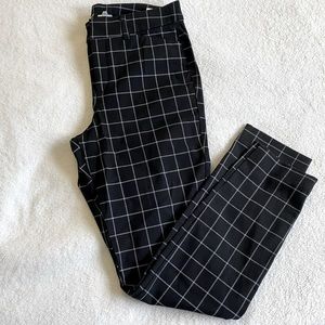 Old Navy High-Waisted Plaid Pixie Skinny Ankle Pants